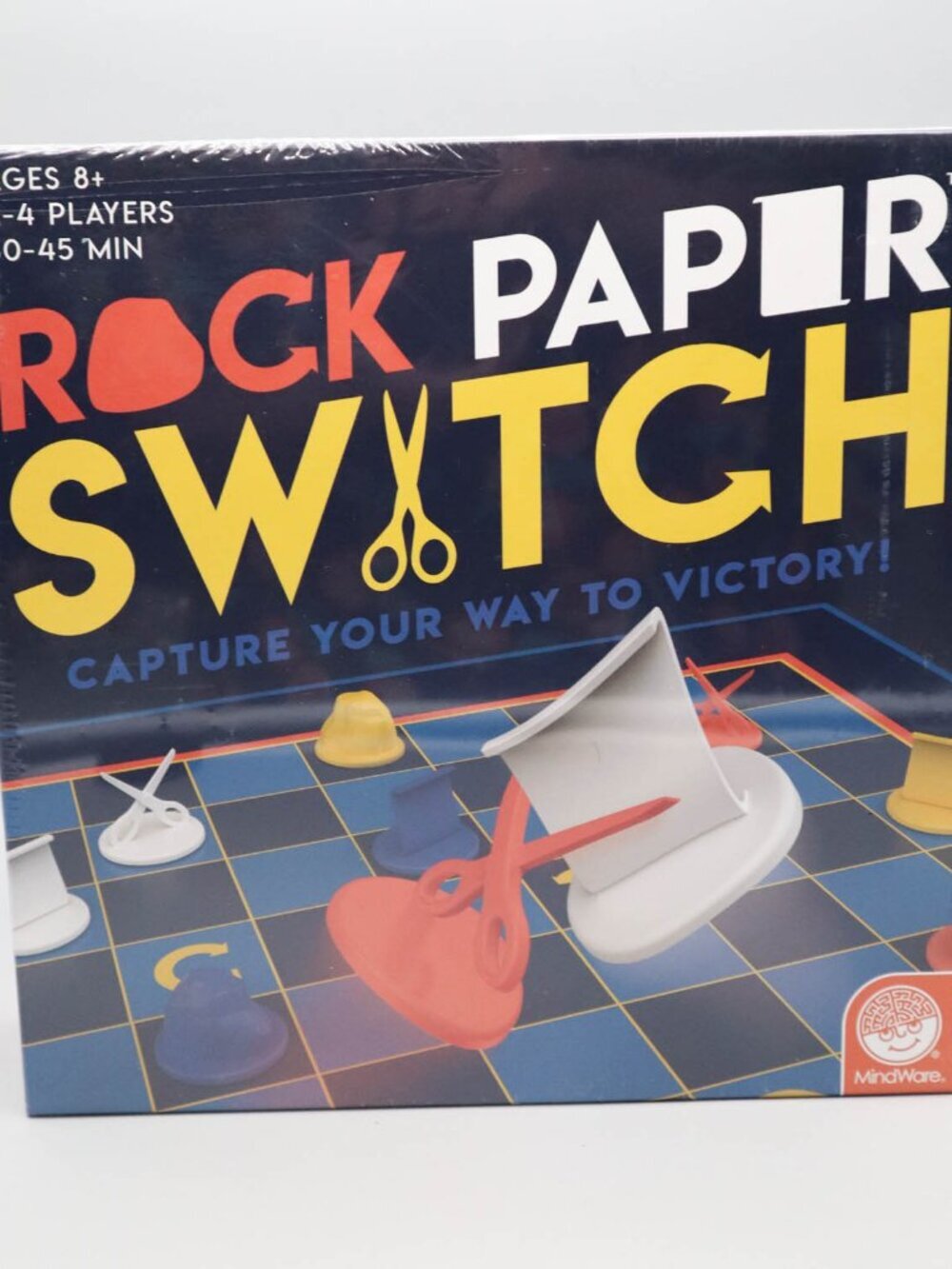 MindWare Rock Paper Switch Strategy Board Game Ages 8+ 2-4 Players New, Sealed